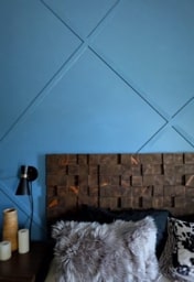 bedroom blue background